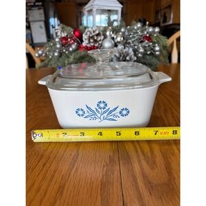 Corning Ware Blue Cornflower A-1½-B 1.5 QT Casserole Dish w/ Lid Vintage USA